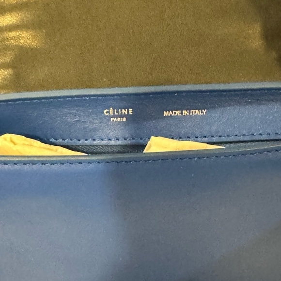 Celine  trapeze bag, blue, red and black - Picture 7 of 11